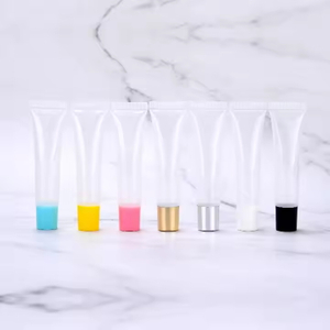 Leere Lipgloss-Tuben, 10 ml, transparente, nachf&uuml;llbare Quetschtuben f&uuml;r Lipgloss, Lippenbalsam, Lotion, weitere Reise-Toilettenartikel