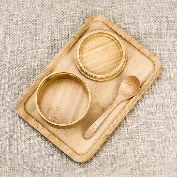Bo&icirc;tes cadeaux personnalis&eacute;es en bois pour sel de bain en bambou