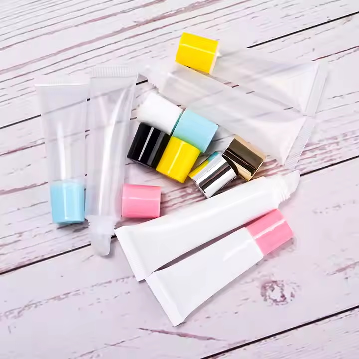 Leere Quetschtuben mit individuellem Logo f&uuml;r Lipgloss, Lippen&ouml;l und Kosmetika