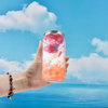 中国工場 250 ミリリットル 330 ミリリットル 500 ミリリットルラウンドプラスチック清涼飲料カップペットケーキ缶クリアフルーツジュース密封蓋付きプラスチックソーダ缶