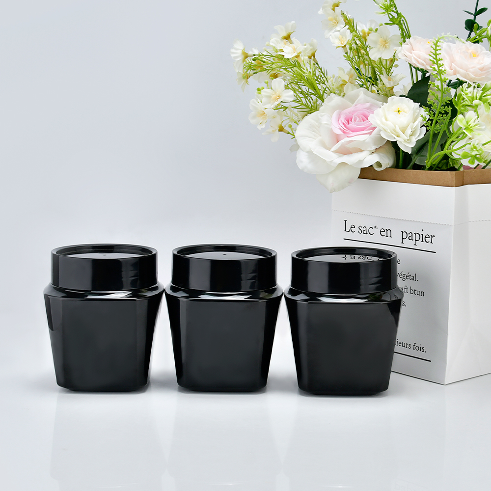 새로운 디자인 플라스틱 바디 Srcub 컨디셔너 500g 고품질 스킨 케어 크림 페이스 마스크 크림 플라스틱 항아리 (스크류 캡 포함)