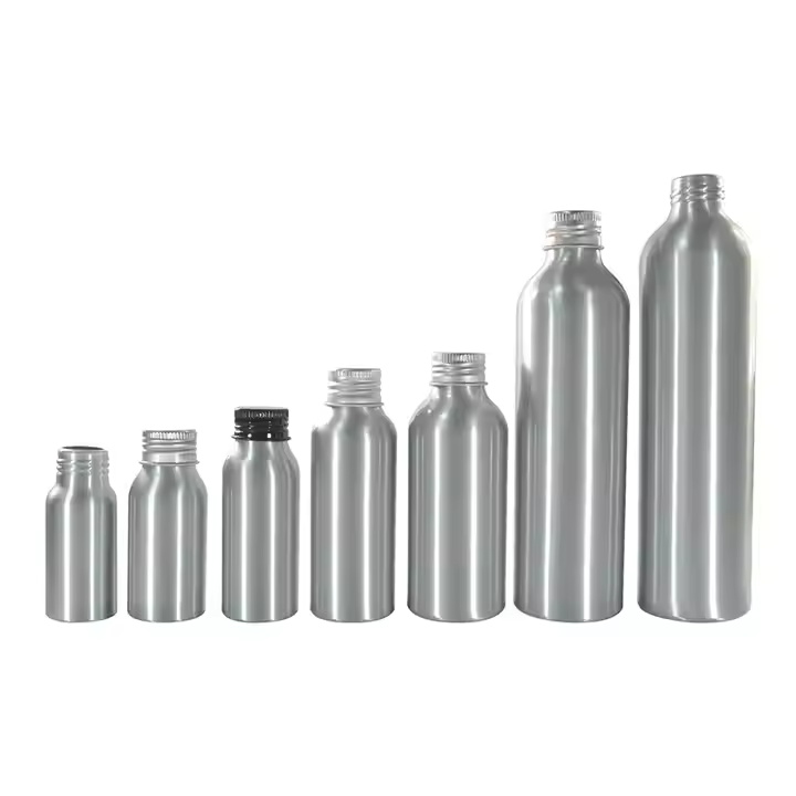 Aluminiumflasche mit Aluminium-Schraubverschluss