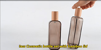 Kosmetikverpackungsset aus Glas