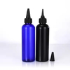 Botella de aceite para el cabello con aplicador exprimidor y tapa superior giratoria de pl&aacute;stico