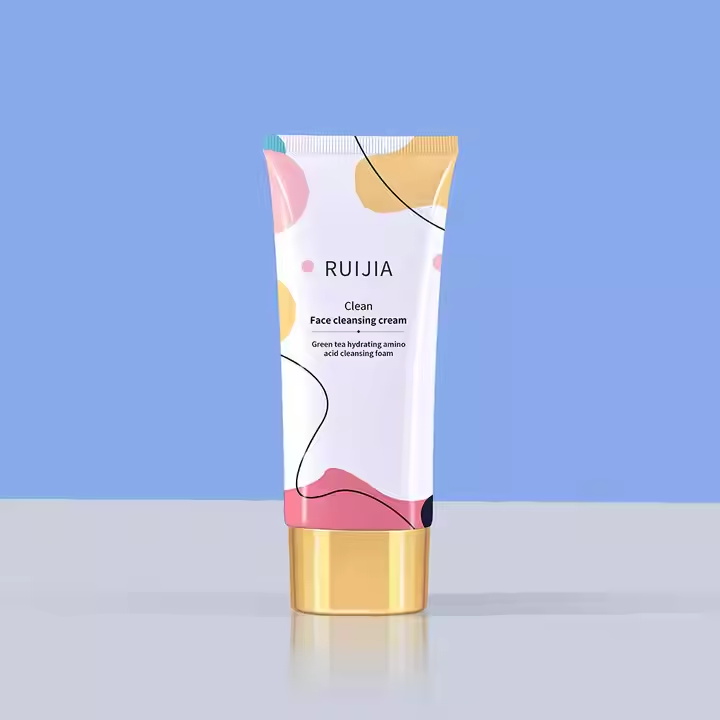 Tubo de pl&aacute;stico cosm&eacute;tico con logotipo de impresi&oacute;n personalizado