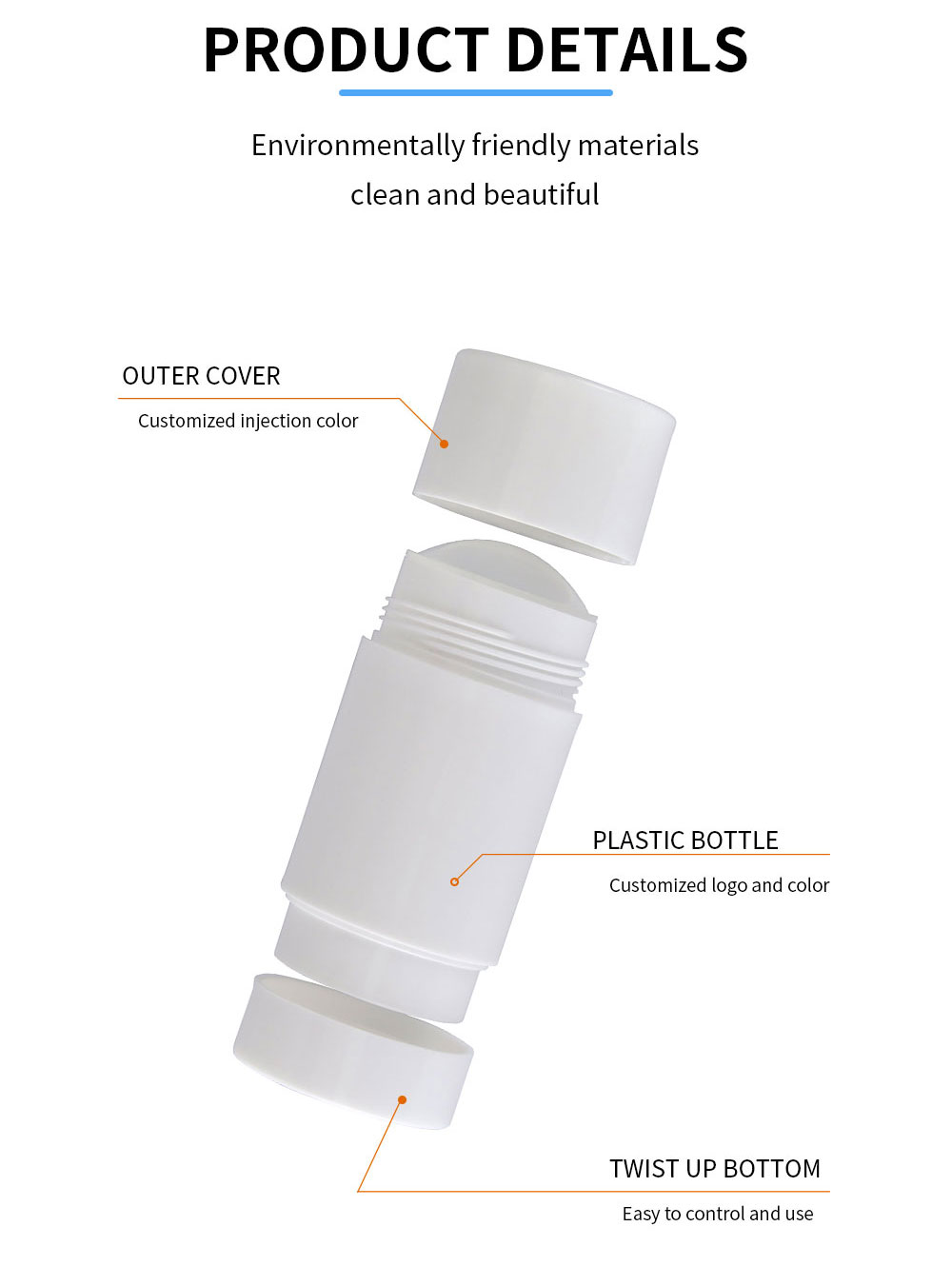 Leerer Deodorant-Stick-Beh&auml;lter