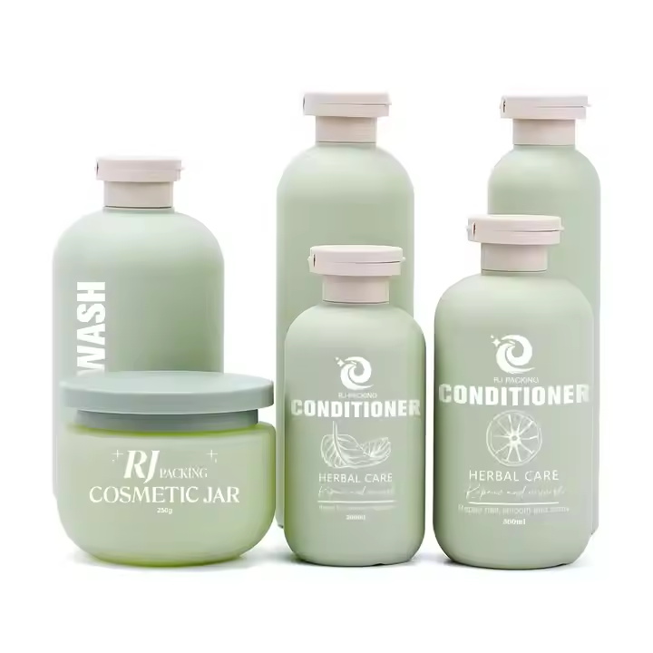 グリーン スクイーズ プラスチック シャンプー ボトル