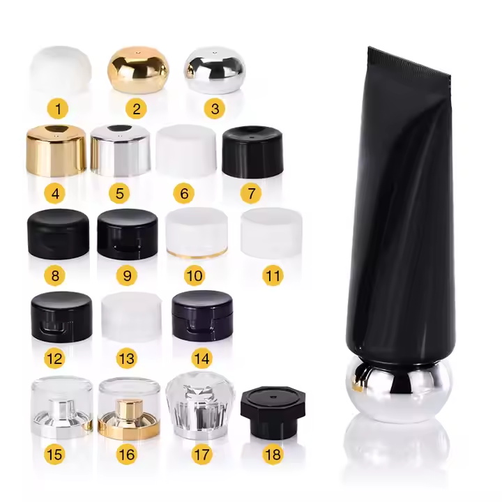 Tubo de pl&aacute;stico cosm&eacute;tico con logotipo de impresi&oacute;n personalizado
