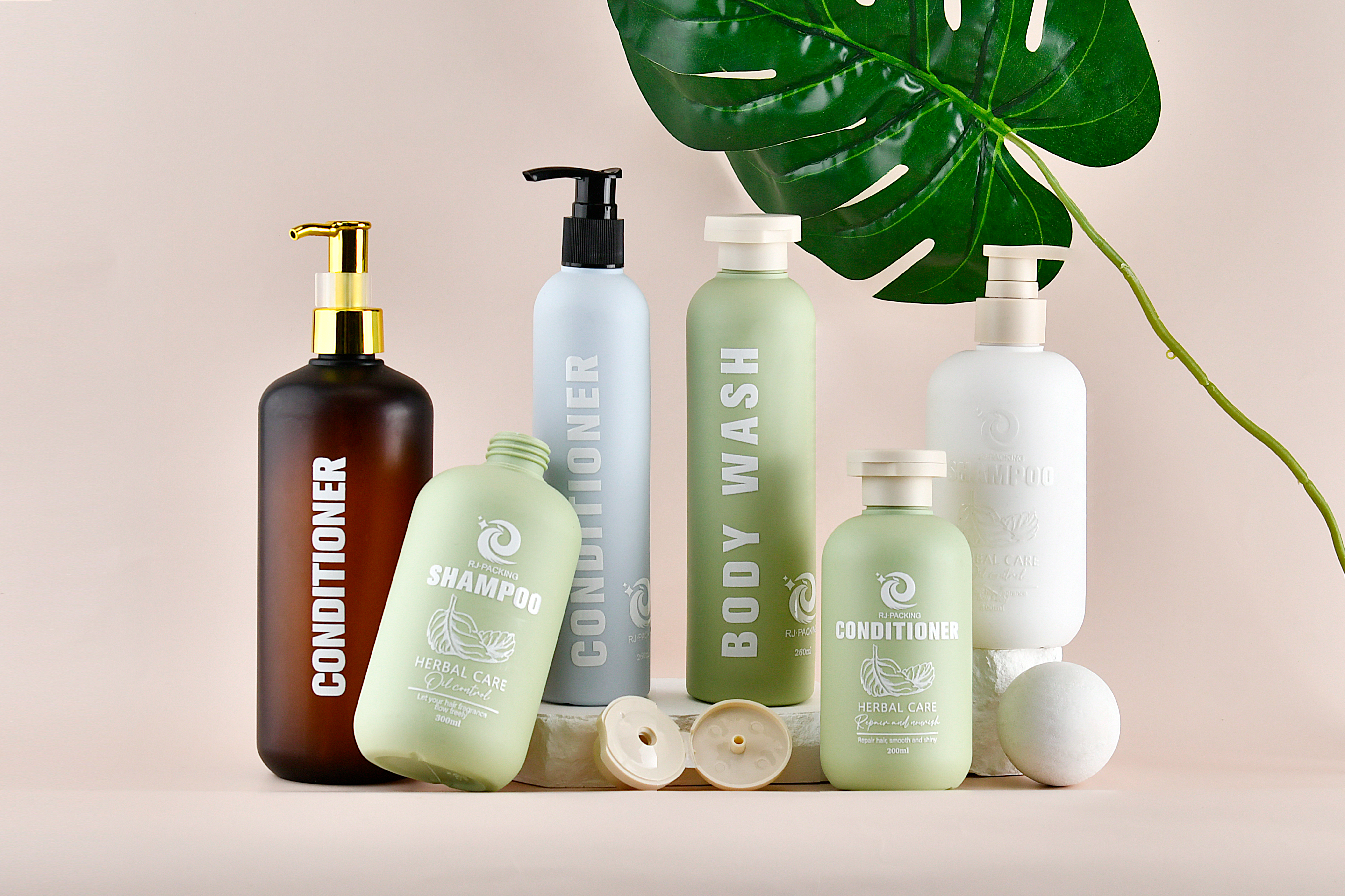 Bouteille de shampoing en plastique pour lotion revitalisante