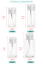 chai nhựa tẩy trang toner