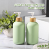 Green HDPE 200ml 260ml 300ml 400ml 800ml 16oz Bao b&igrave; mỹ phẩm mềm Sữa dưỡng thể Chai dầu gội bằng nhựa Hộp đựng dầu xả