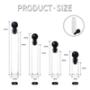 Bouchon &agrave; bille personnalis&eacute; de 0.5ml, 1ml, 2ml, 3ml, Mini Tube en verre, flacon de parfum, Tube &agrave; essai, bouteille avec bouchon &agrave; bille