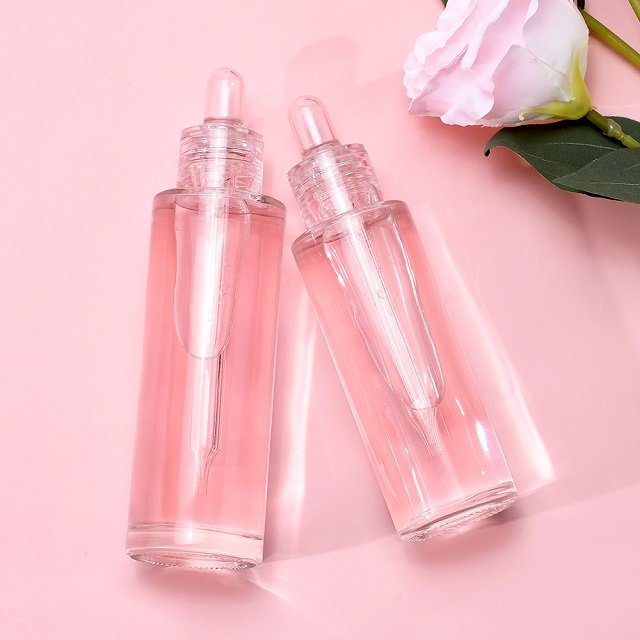 Gratis Monster Lege Cosmetische 1 oz 30 ml 50 ml 60 ml clear Huidverzorging Serum Haar Essenti&euml;le Olie Glazen Druppelflesje met duidelijke Druppelaar