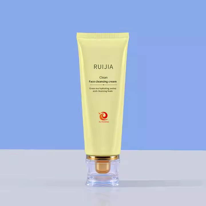 Tubo de pl&aacute;stico cosm&eacute;tico con logotipo de impresi&oacute;n personalizado