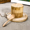 Bo&icirc;tes cadeaux personnalis&eacute;es en bois pour sel de bain en bambou