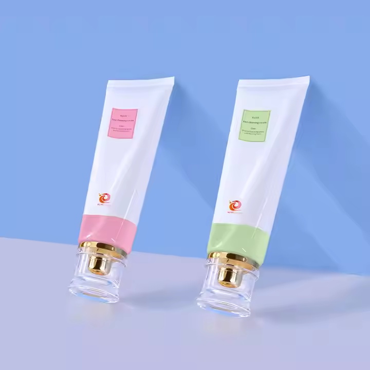 Tubo de pl&aacute;stico cosm&eacute;tico con logotipo de impresi&oacute;n personalizado