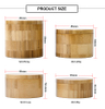 Bo&icirc;tes cadeaux personnalis&eacute;es en bois pour sel de bain en bambou