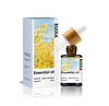 Logo personnalis&eacute; 100 ml d'emballage cosm&eacute;tique en verre mat 15 ml 20 ml 30 ml 50 ml bouteilles d'huile essentielle de visage de cheveux en verre rond avec bouchon compte-gouttes en bambou