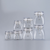 Food Grade Keuken Doorzichtige Opslag Huisdier Plastic Unieke Koekje Lege Verzegelde Honing Jam Clip Top Potten Met Metalen Clip Deksel Mason Jars