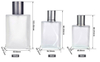 Flacon de parfum en verre d&eacute;poli, vaporisateur de parfum