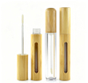 &Ccedil;evre Dostu Kozmetik Ambalaj 6ml 7ml Bambu Dudak Parlatıcı T&uuml;p&uuml; Fır&ccedil;alı