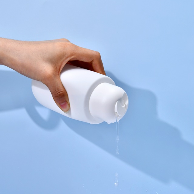 Leere 80 ml, 250 ml, 300 ml, 350 ml, 500 ml PE-Rundboden-Shampoo-Haarsp&uuml;lung, K&ouml;rperwaschlotion, Cremeflasche mit Klappverschluss