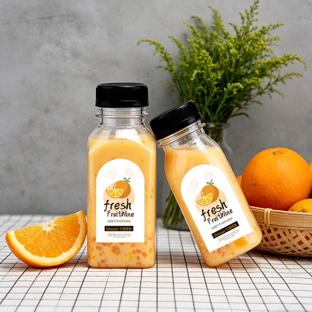 60ml 120ml 250ml ขวดน้ำผลไม้เครื่องดื่มพลาสติก PET สแควร์เครื่องดื่ม PET โปร่งใสขวดน้ำพลาสติกพร้อมฝาปิด