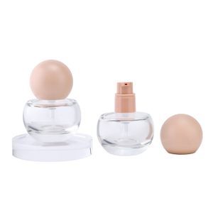 Nieuwe 30 ml ronde glazen foundationfles voor draagbare energie gezichtscr&egrave;me oogcr&egrave;me lotion container cosmetische verpakking