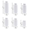 Leere 80 ml, 250 ml, 300 ml, 350 ml, 500 ml PE-Rundboden-Shampoo-Haarsp&uuml;lung, K&ouml;rperwaschlotion, Cremeflasche mit Klappverschluss