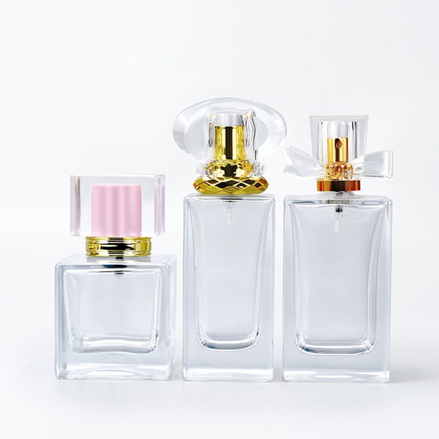 Xịt nước hoa c&oacute; m&ugrave;i thơm t&ugrave;y chỉnh trong suốt 30ml 50ml Chai xịt nước hoa thủy tinh 60ml