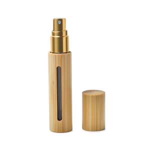 안 플라스틱 유리를 가진 호화스러운 향수병 5ml 8ml 10ml 다시 채울 수 있는 대나무 향수병
